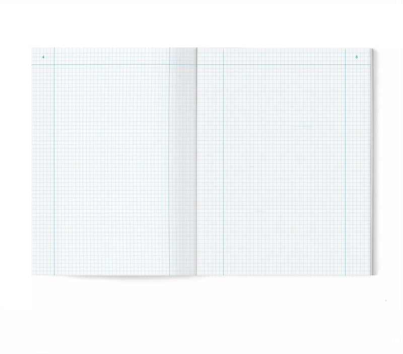 Expanded Softcover B7H-B — 9.25 x 11.75 in, 144 Pages ( Grid ) Light Gray - Recertified